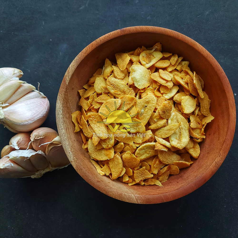 tỏi thái lát sấy khô vũ công