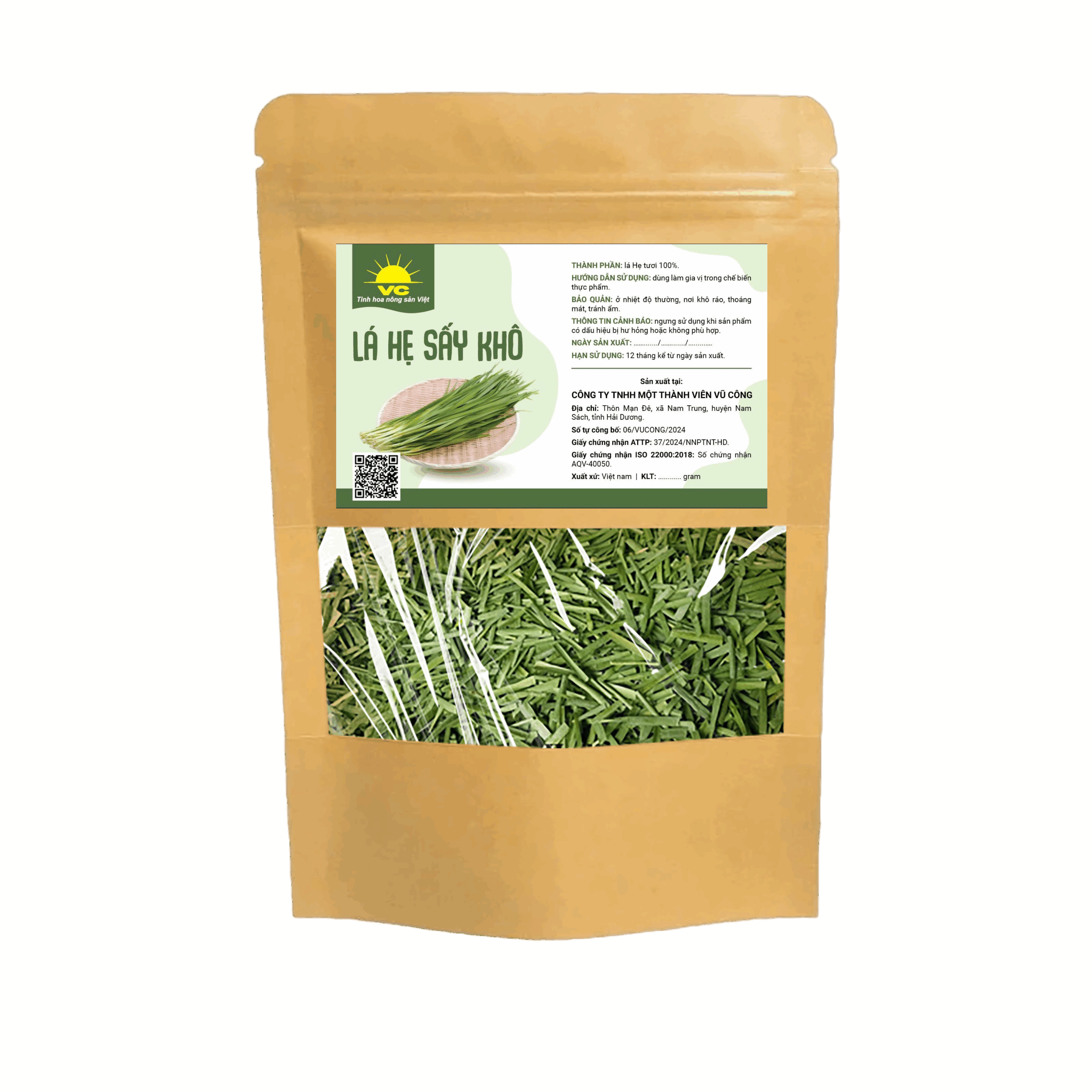 LÁ HẸ SẤY KHÔ VŨ CÔNG5