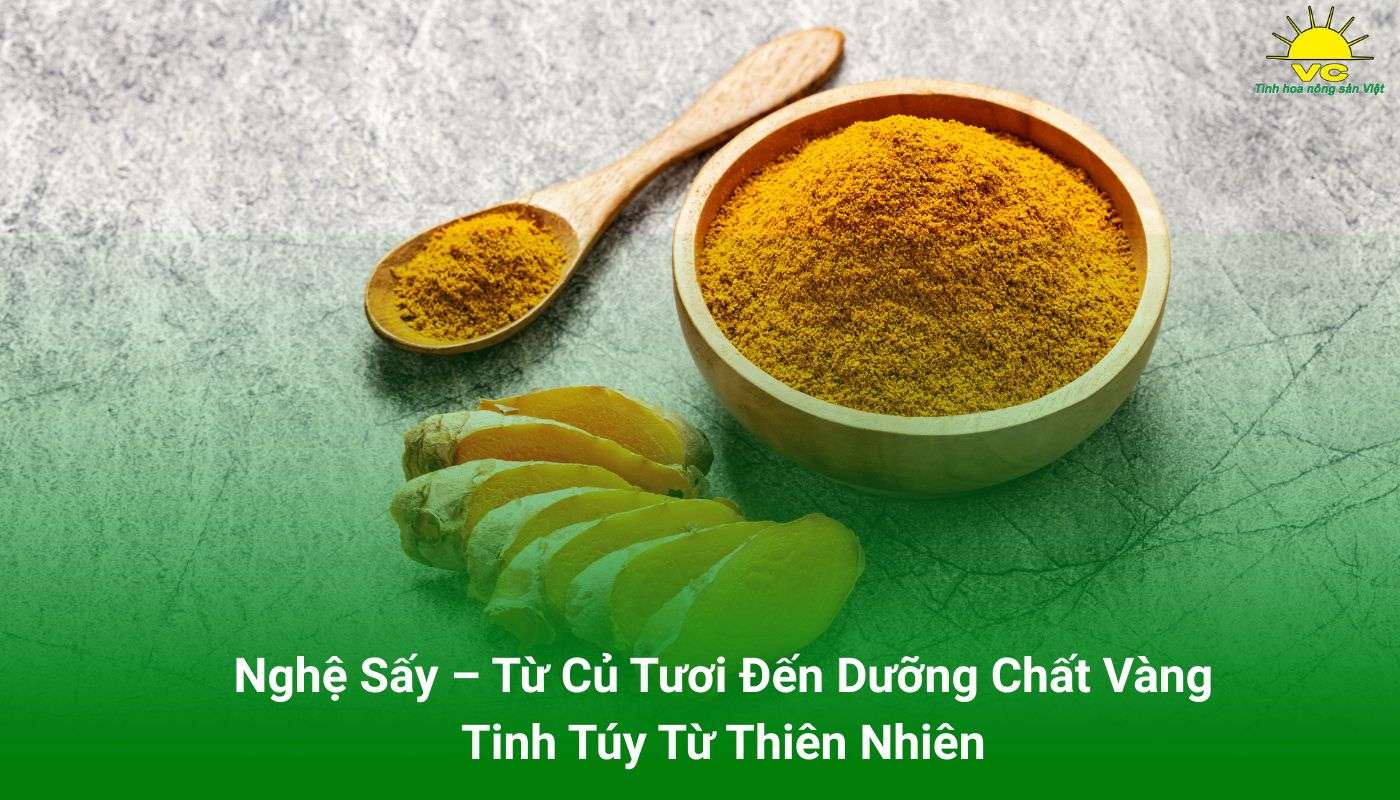 Nghệ sấy tại Nông Sản Vũ Công