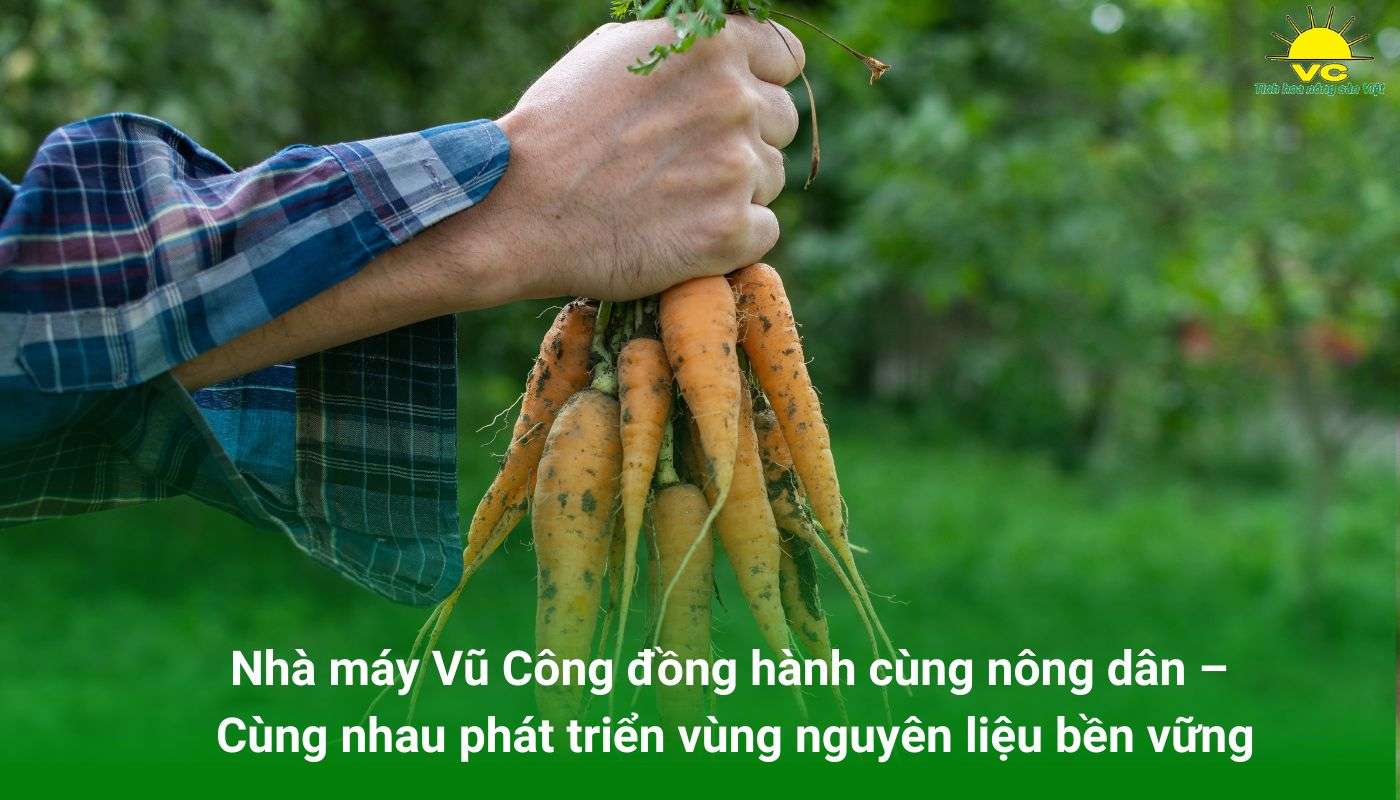 Vũ Công đồng hành cùng nông dân – Cùng nhau phát triển vùng nguyên liệu bền vững