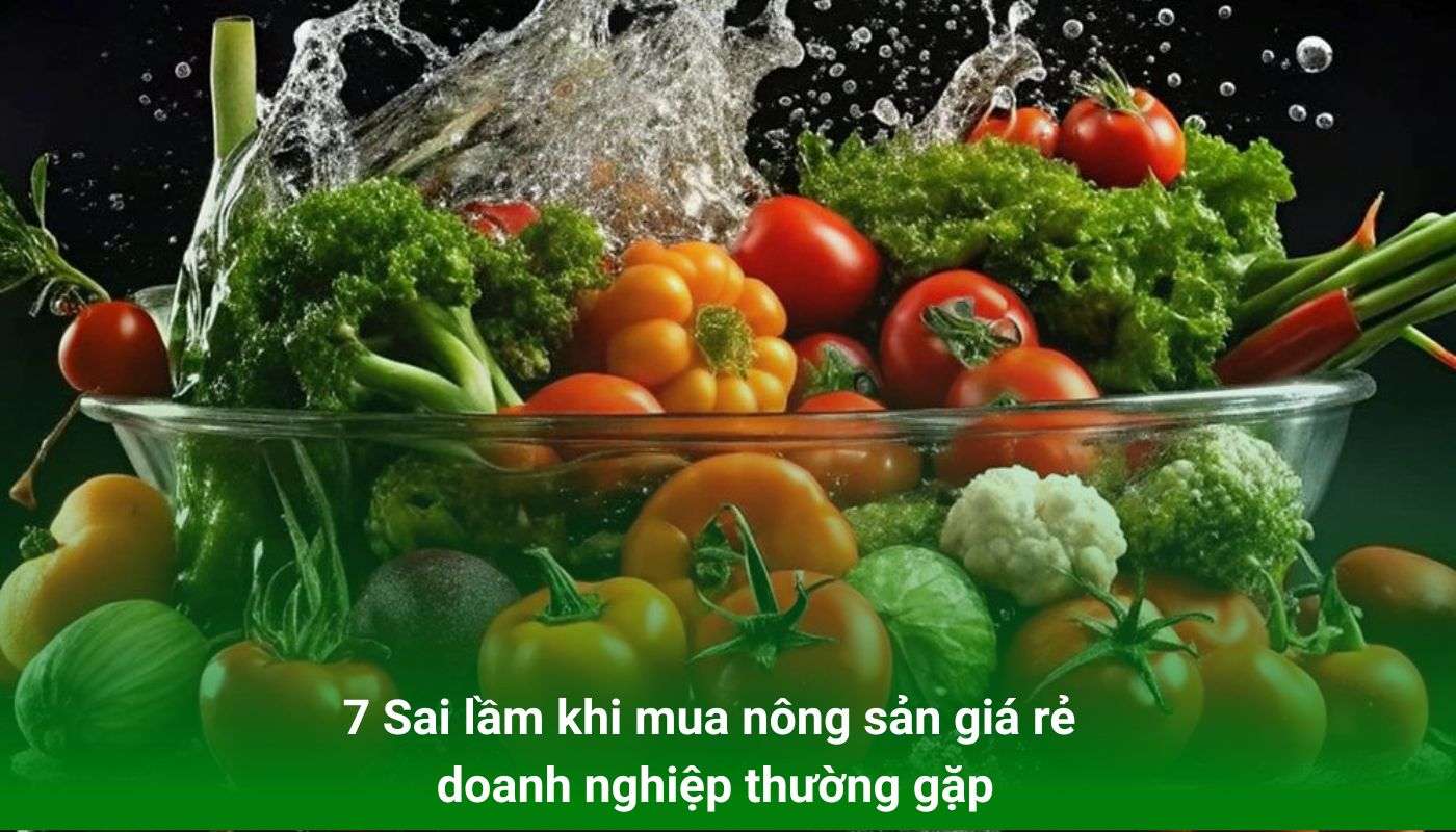 7 Sai lầm khi mua nông sản giá rẻ mà doanh nghiệp thường gặp