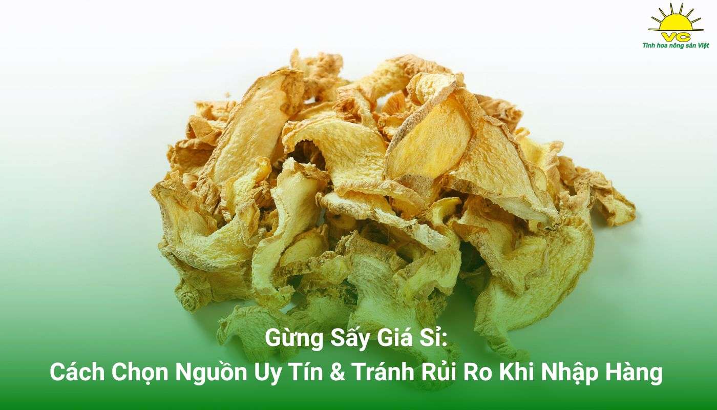 Gừng sấy giá sỉ bìa