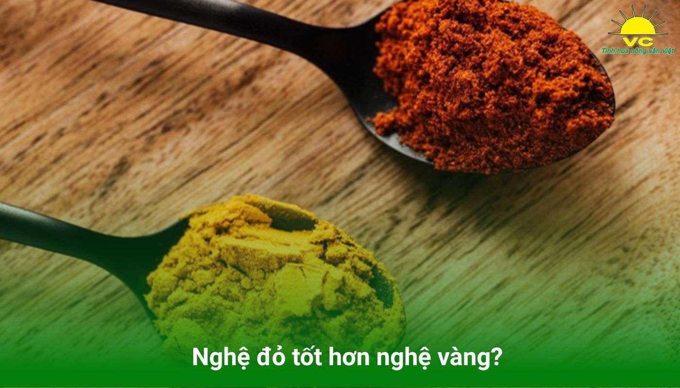 Nghệ đỏ tốt hơn nghệ vàng?