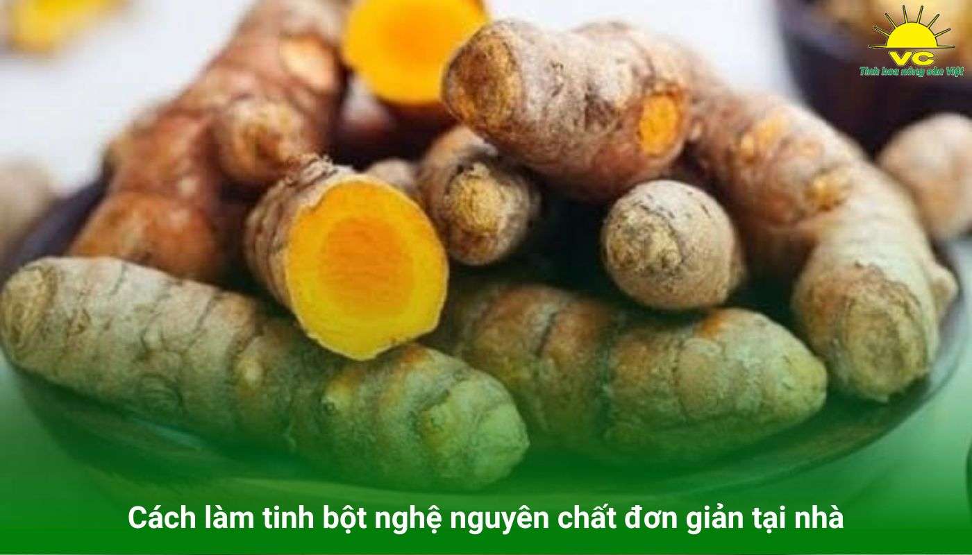 Cách làm tinh bột nghệ nguyên chất đơn giản tại nhà